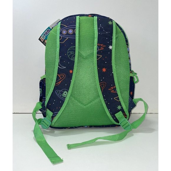 Crckt 2 Piece Set Boys Backpack & Lunch Bag Space Design With Green Lining - Picture 4 of 6